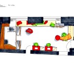 Lokal Grundriss farbig