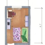 Planung Grundriss farbig