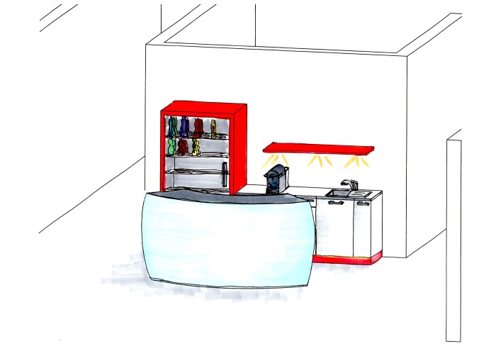3D Skizze der Bar