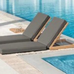 Poolliege aus Teakholz